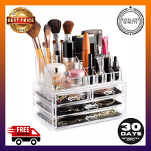 Load image into Gallery viewer, Clear Cosmetic Storage Organizer Easily Organize your Cosmetics Jewelry - 
