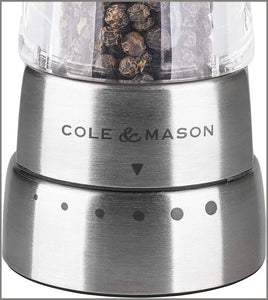 Cole & Mason H59408G 31224 Derwent Salt and Pepper Mill Gift Set, Clear/Silver - 