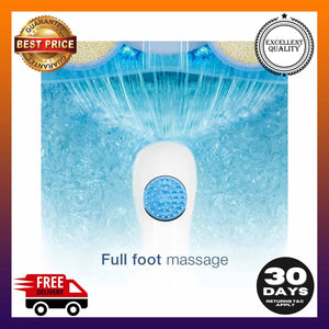 Conair Active Life Waterfall Foot Spa with Lights and Bubbles Blue - 