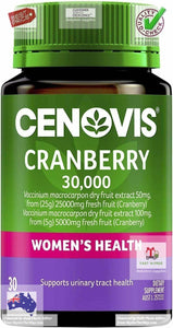 Cranberry 30,000  Cenovis High strength formula - Supports urinary tract health - 