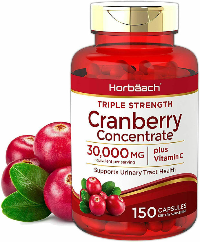 Cranberry (30,000 mg)Vitamin C Horbaach 150T  Potency Gluten Free USA - 