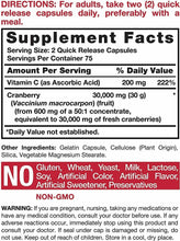 Load image into Gallery viewer, Cranberry (30,000 mg)Vitamin C Horbaach 150T  Potency Gluten Free USA - 
