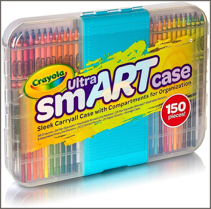  Crayola Ultra Smart Case, 150 Pieces, Art Set for Kids, Gift,  (Model: 04-6810) : Toys & Games