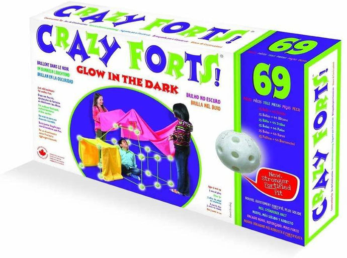 Crazy Forts Glow in The Dark 69 Pieces Everest Toys - 