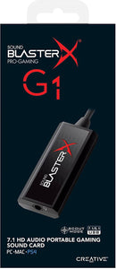 Creative Sound Blaster X G1 Portable Soundcard with Headphone Amplifier PS4 - 