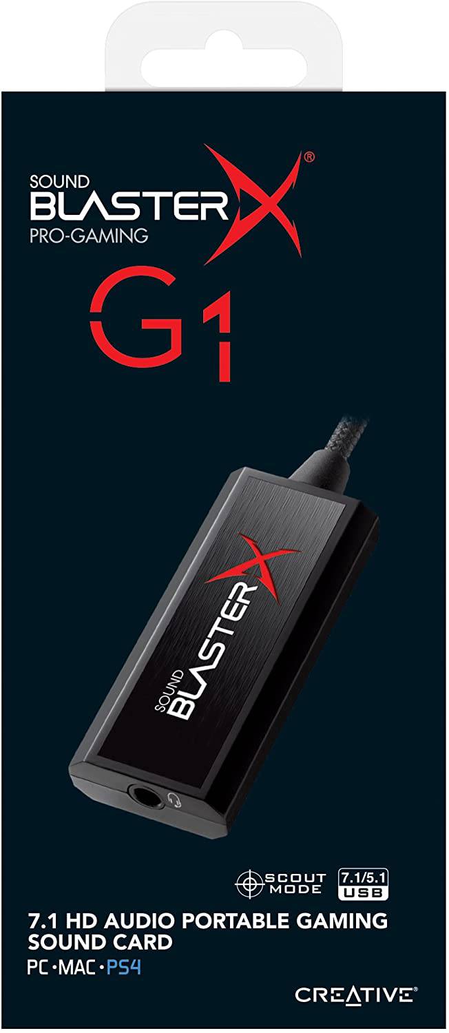 Creative Sound Blaster X G1 Portable Soundcard with Headphone Amplifier PS4 - 