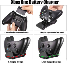 Load image into Gallery viewer, CVIDA Dual Xbox One/One S/One Elite Charging Station Xbox Controller 2 x Batter - 
