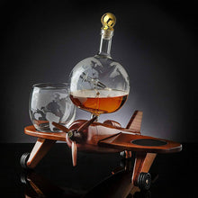 Load image into Gallery viewer, Decanter SET Airplane Globe Set  Whisky Glasses USA IMPORT gift set - 
