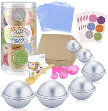 Load image into Gallery viewer, DIY Bath Bomb Molds Set with Instructions 176 Pieces - 

