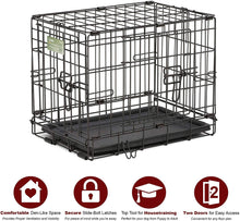 Load image into Gallery viewer, Dog Crate | Midwest iCrate XXS Double Door Folding Metal Dog Crate w/Divider - 
