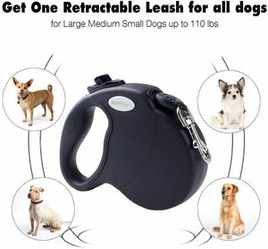Dog Lead  Retractable Rabbitgoo Quality USA  Extend 5M Lock reflective - 