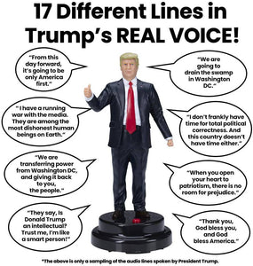 Donald Trump Talking Figure Says 17 Different Audio Lines In President Trump's - 