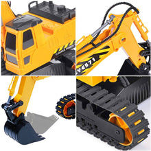 Load image into Gallery viewer, DOUBLE E Remote Control Excavator Toy Truck 1/26 with Rechargeable Battery - 
