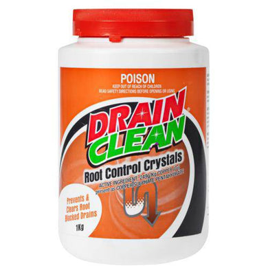 Drain Clean Crystals 1kg Root Control Prevent Roots Sewer Septic Pipes - 