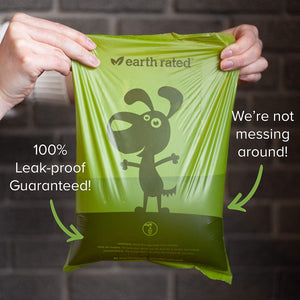 Earth Rated Dog Poo Bags, 900 Extra Thick and Strong Biodegradable Poo Bags - 