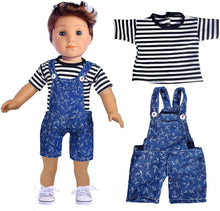 Load image into Gallery viewer, Ebuddy Boy Doll Clothes Include 5 Outfits and 2 Pairs Shoes For 18 inch Dolls - 
