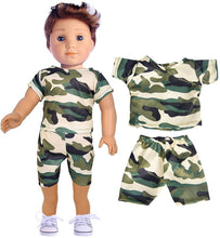 Load image into Gallery viewer, Ebuddy Boy Doll Clothes Include 5 Outfits and 2 Pairs Shoes For 18 inch Dolls - 
