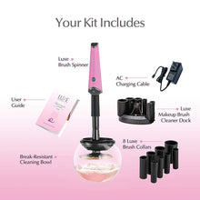 Load image into Gallery viewer, Electric Makeup Brush Cleaner Includes Brush Spinner Cleaner Dock Brush - 
