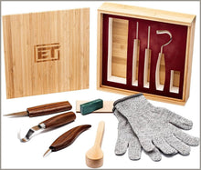 Load image into Gallery viewer, Elemental Tools 9pc Wood Carving Set - 
