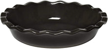 Load image into Gallery viewer, Emile Henry Made in France 9 Inch Pie Dish, Charcoal - 
