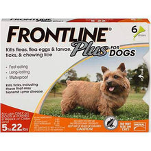 Load image into Gallery viewer, Flea and Tick Treatment FRONTLINE Plus for Small Dogs 5-22 lbs - 
