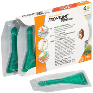 Flea and Tick Treatment FRONTLINE Plus for Small Dogs 5-22 lbs - 