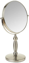 Load image into Gallery viewer, Floxite Dual sided 1x and 15x Vanity Mirror Brushed Nickel - 
