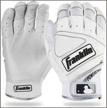 Load image into Gallery viewer, Franklin Sports MLB Powerstrap Batting Gloves, Pearl/White Adult Medium - 
