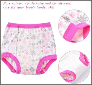 Funkprofi Baby Girls' Toddler Potty Cotton Pee Training Pants Underwear 4 Pack - 