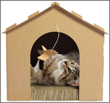 Load image into Gallery viewer, FurHaven Pet Cat Scratcher | Gingerbread House Corrugated Cat Scratcher - 
