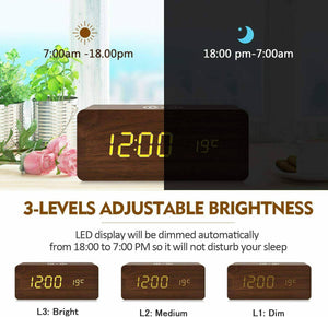 Alarm Clock Wireless Charging  iPhone Samsung - g