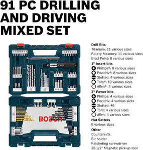 Bosch 91-Piece Drill and Drive Bit Set - g