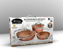 Load image into Gallery viewer, Cookware Set Premium Hammered Cookware 5 Piece Ceramic USA IMPORT - g
