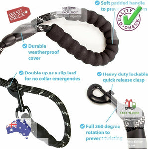 Dog Lead Durable Chew Resistant Slip Lead Rope Padded