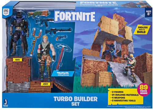 Fortnite Turbo Builder Set 2 Figure Pack Jonesy Raven - g