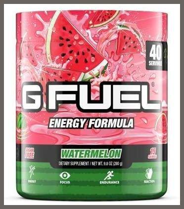 G Fuel Watermelon Tub (40 Servings) Elite Energy and Endurance Formula - 