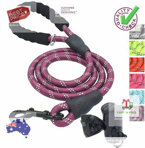 Lead Durable Chew Resistant pup dog Slip  Rope Padded - g