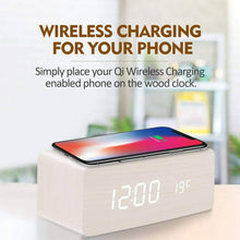 Load image into Gallery viewer, Alarm Clock Wireless Charging  iPhone Samsung - g
