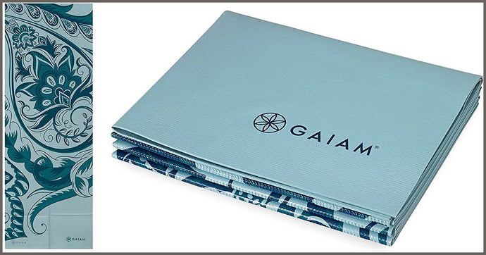 Gaiam Mat Yoga Folding Travel Fitness Exercise Foldable All Types