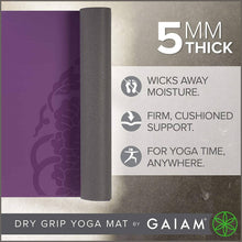 Load image into Gallery viewer, Gaiam Sol Dry-Grip Yoga Mat for Hot Yoga and Heated Exercises - 
