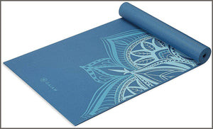 Gaiam Yoga Mat Premium Print Extra Thick Non Slip Exercise & Fitness Mat