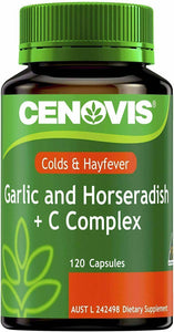 Garlic Horseradish + C Complex Cenovis Reduces common cold 120TAB - 