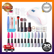 Load image into Gallery viewer, Gellen 12 Colors Gel Nail Polish Starter Kit with 72W UV/LED Nail Lamp Tools - 
