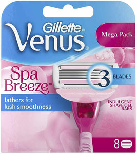 Gilette Venus Comfortglide Spa Breeze Razor Blade Cartridge 8pk - 
