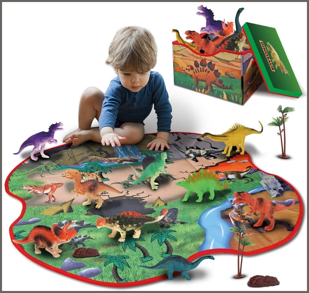 Dinosaur toy 2024 storage box