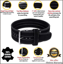 Load image into Gallery viewer, Hawk Single Prong Power Lifting Belt - 
