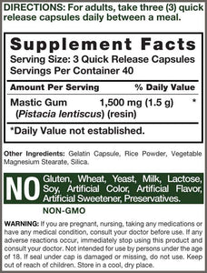 Horbaach Mastic Gum 1000mg 120 Capsules | Non-GMO & Gluten Free - 