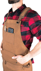 Hudson Durable Goods - Woodworking Edition - Waxed Canvas Apron (Brown) - Padded - 