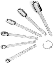 Load image into Gallery viewer, Hudson Essentials Stainless Steel Measuring Cups and Spoons Set (15 Piece Set) - 
