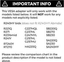 Load image into Gallery viewer, HumanCentric VESA Mount Adapter Bracket for Acer Monitors - 
